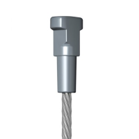 Câble acier Twister 100 cm pour cimaise 2 mm - Accrochage Tableau Artiteq