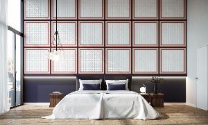 Kit tête de lit DIY Panneaux muraux W113 COBBLE Orac Decor - Revêtement mural