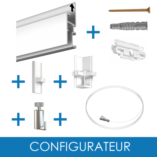 CONFIGURATEUR Cimaise Gallery click rail - Newly 2022