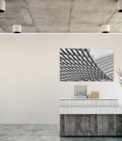 Cimaise Click Rail Pro Blanc Brut à Peindre 200cm + clips de fixation + vis & chevilles murs durs - Cimaise Tableau Artiteq
