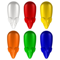 Pack de 6 aimants colorés "Mouse Magnets" pour Picture Mouse