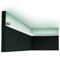 CX190 Corniche plafond pour éclairage indirect Orac Decor  - 2x3x200cm (h x p x L) - moulure décorative polymère