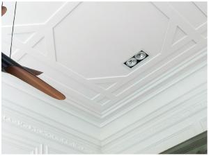Echantillon C201 Corniche plafond Orac Decor - 11,5x5x10cm (h x p x L) - moulure décorative polyuréthane