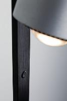 Lampadaire LED Aldan 17W noir et alu brossé - éclairage tableau