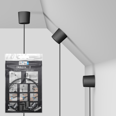 Imagine-It Rail - Kit d'installation à visser au plafond / mur x2