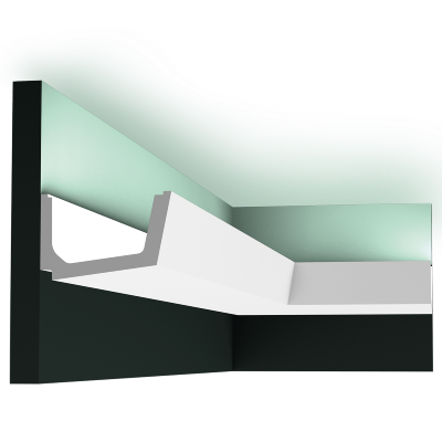 C357 Corniche plafond pour éclairage indirect Orac Decor - 7,5x11x200cm (h x p x L) - moulure décorative polyuréthane