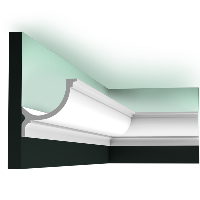 C902 Corniche plafond pour éclairage indirect Orac Decor - 10x10x200cm (h x p x L) - moulure décorative polyuréthane