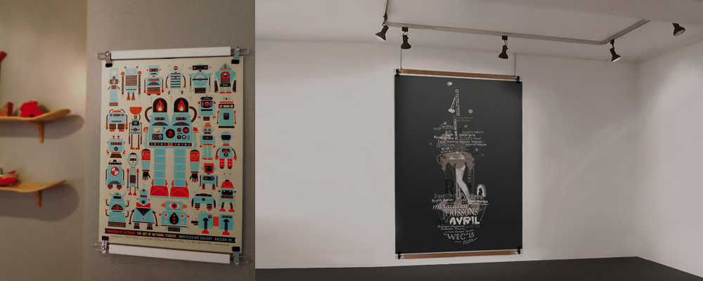 Suspension affiche / Poster / dessin / plan