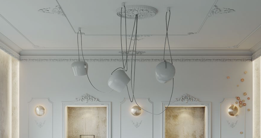 Rosace de plafond Cimaises &+