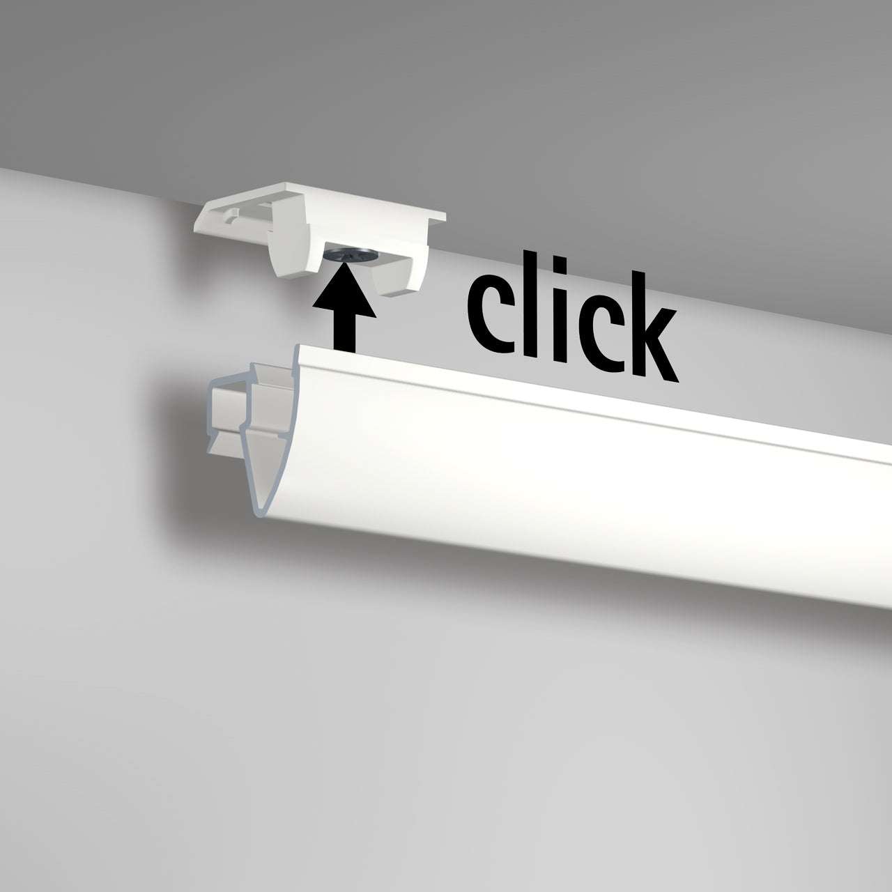 Trio fixing sets for Click Up Rail picture rail - Multi-material - Artiteq picture rail fixing