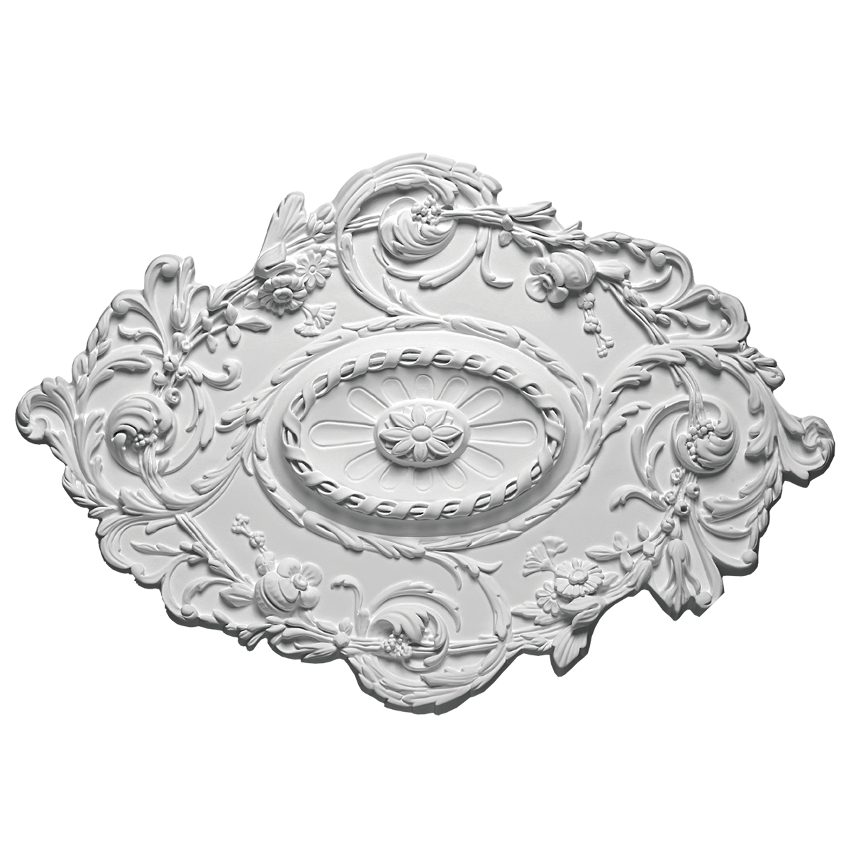 Rosace plafond 53,2 x 76,7 cm R029 - Polyuréthane