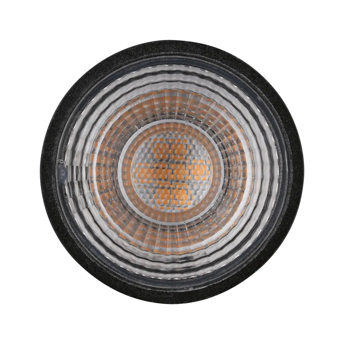 Bombilla LED GU10 de 7 W, cromo mate, carcasa negra, Paulmann