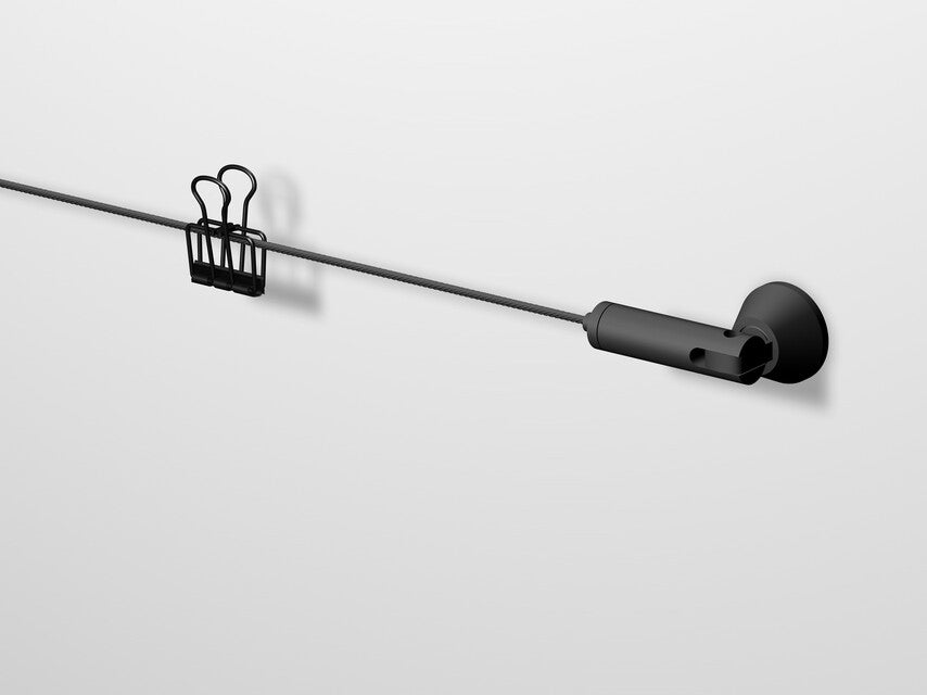 Paquete de 12 clips negros para tensar cables - Artiteq