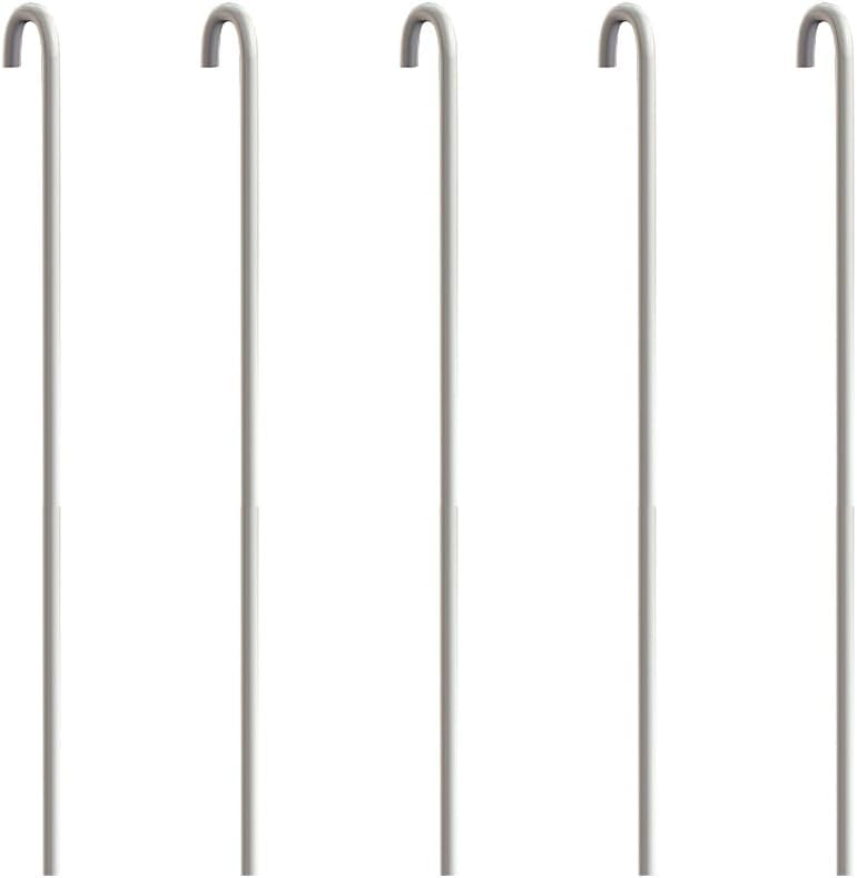 Arti Teq - Pack of 5 rods 100 cm ALU White 2 mm for picture rail - White - White