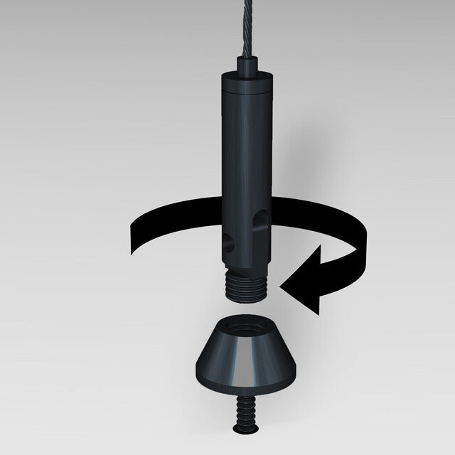 Tensioned cable set for horizontal display 300cm - Artiteq
