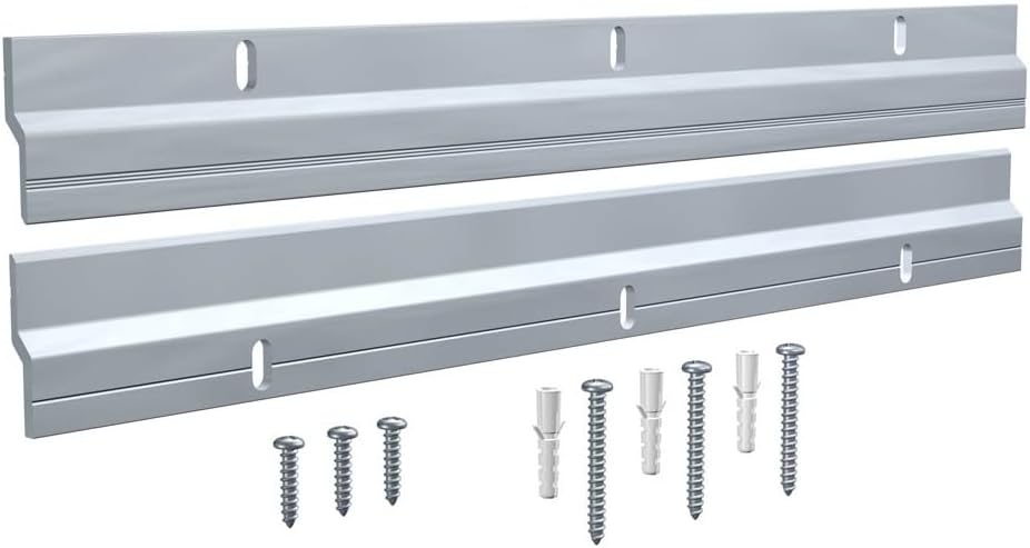Soporte de pared Z-BAR - 400 mm - Aluminio plateado - 3