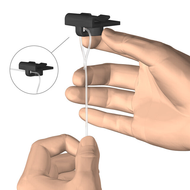 Pack of 10 black eco-clip false ceiling clips 1kg - Artiteq