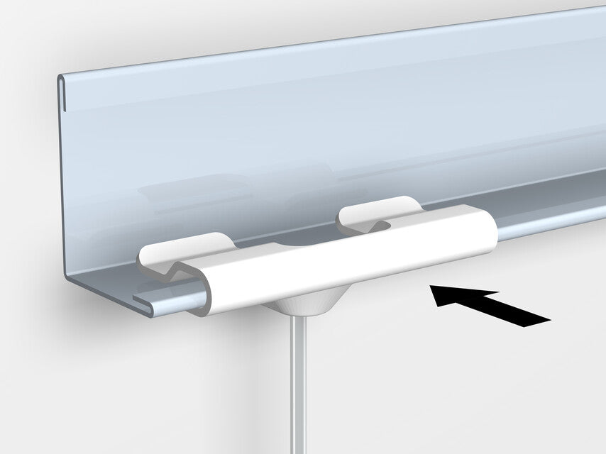 Pack of 10 white suspension clips for false ceilings 4kg - Artiteq