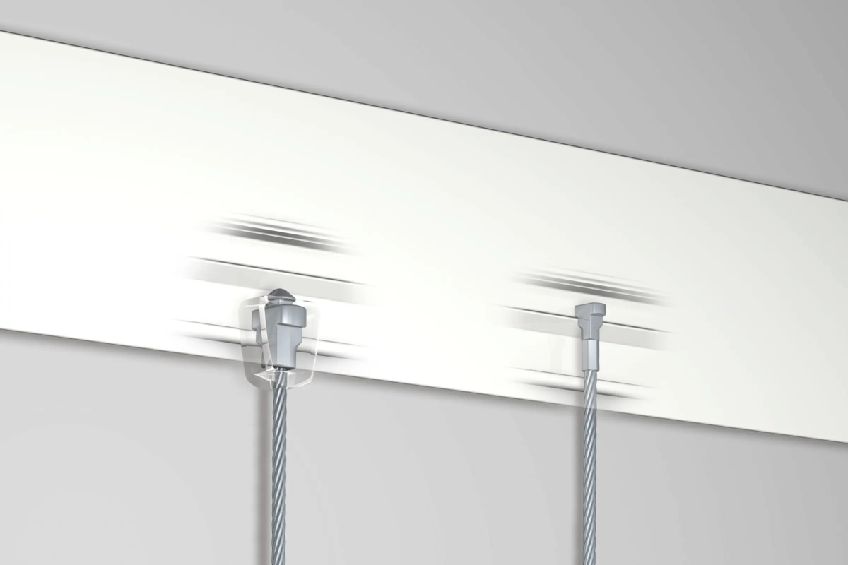 Cimaise Museum Line R70 200 cm blanc - Cimaise tableau Newly
