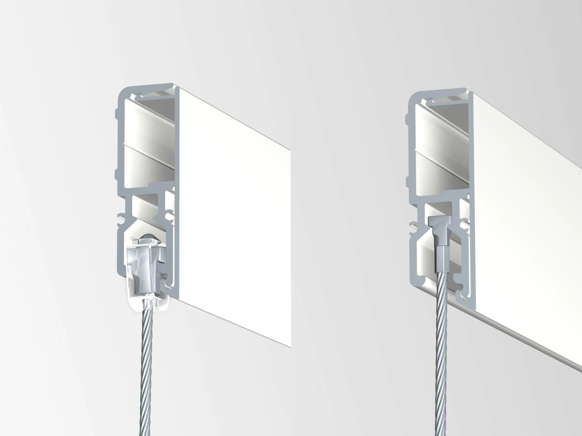 Cimaise Museum Line R70 200 cm blanc - Cimaise tableau Newly