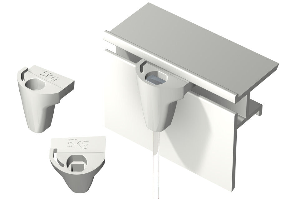 Pack of 10 exhibition hooks for Obimex/Alcoa/Sypla partition walls