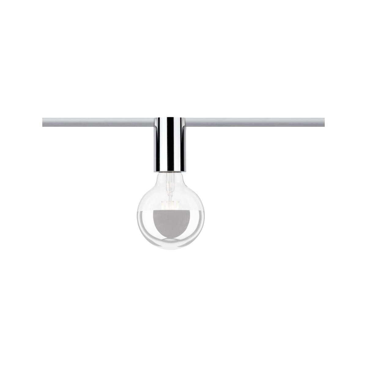 Spot plafond URail Socket Chrome Paulmann - Eclairage Tableau sur Rail Plafond