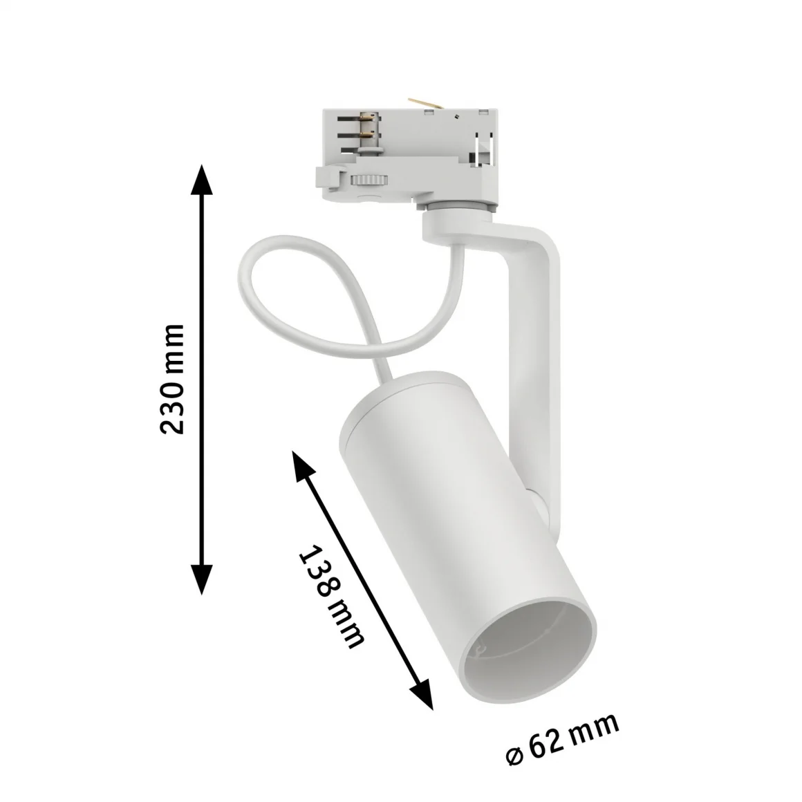 Apol II Spot for ProRail3 Lighting Rail - max.50W E27 - Paulmann - Ceiling Panel Lighting