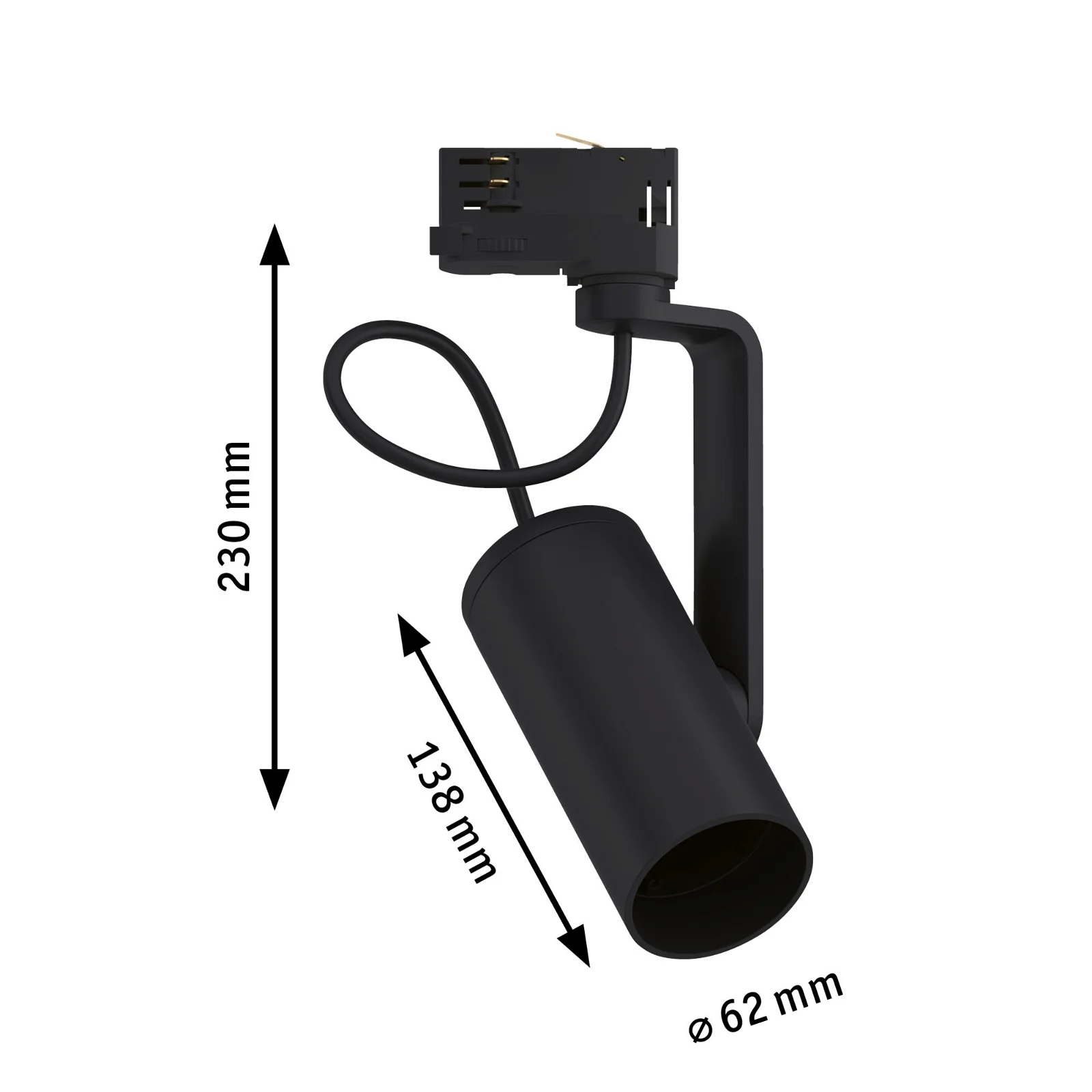 Apol II Spot for ProRail3 Lighting Rail - max.50W E27 - Paulmann - Ceiling Panel Lighting