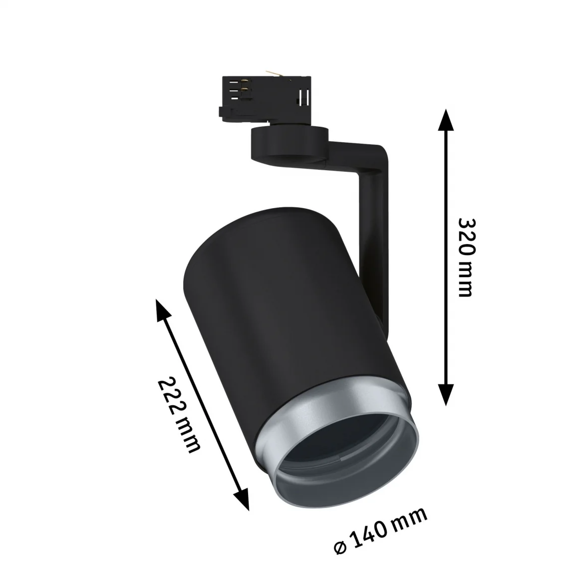 Foco Asthene para riel de iluminación ProRail3 - máx. 50 W E27 - Paulmann - Iluminación de techo