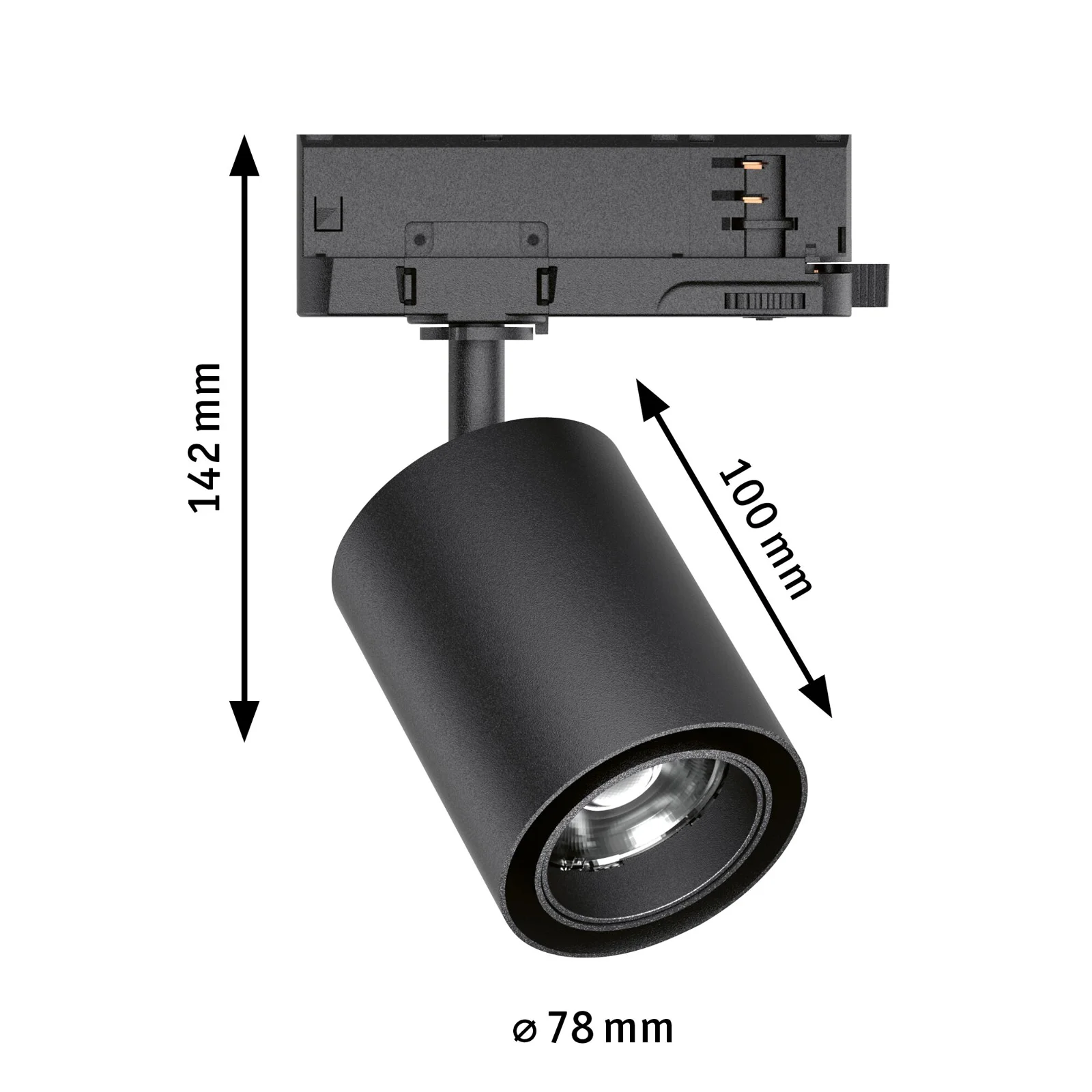 Kratos 20W spotlight for ProRail3 lighting track - Paulmann - Ceiling panel lighting