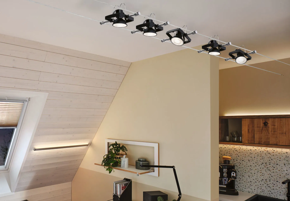 Ampoule noire 6,5W LED GU5,3 - 12 v- Paulmann