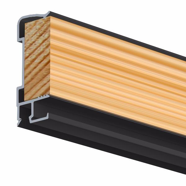 Rail Art Strip Noir 300 cm - nouveau modèle Artiteq - Enlèvement magasin