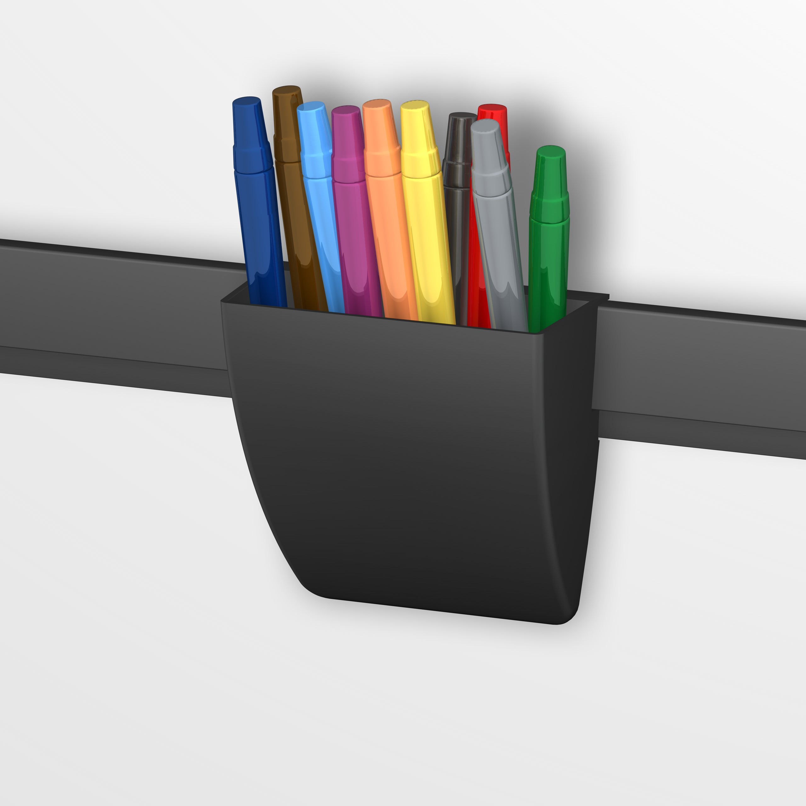 Clip-on pencil holder for Info Rail black - Storage clip - Artiteq