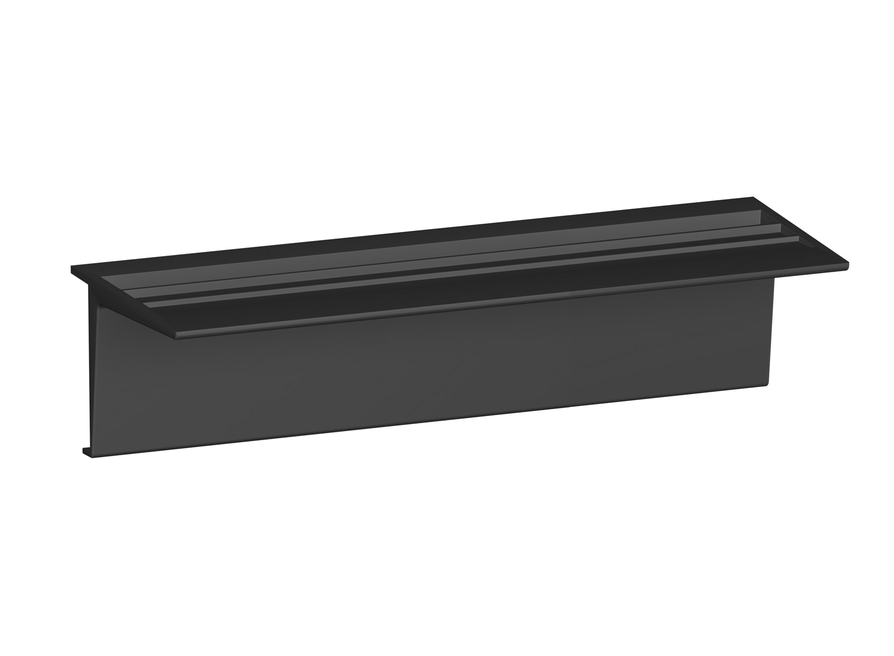 Tablette à clipser pour Info Rail Noir - Support-Clip - Artiteq