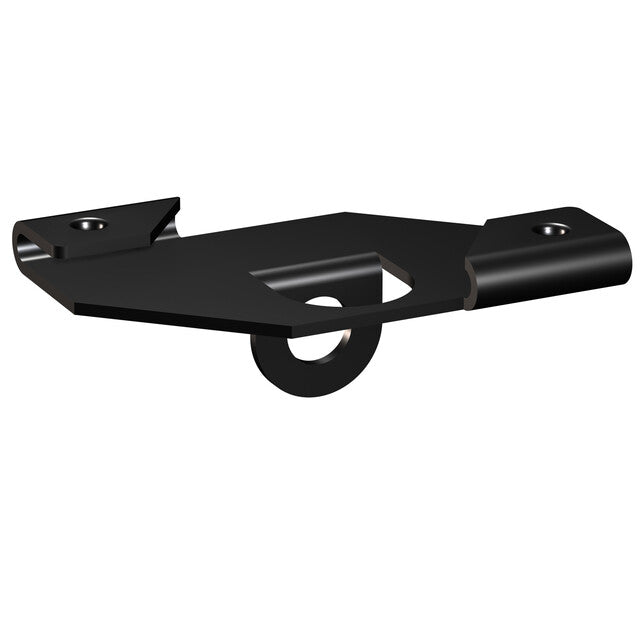 Pack of 4 Black 24 mm false ceiling clips - steel cable suspension with loop