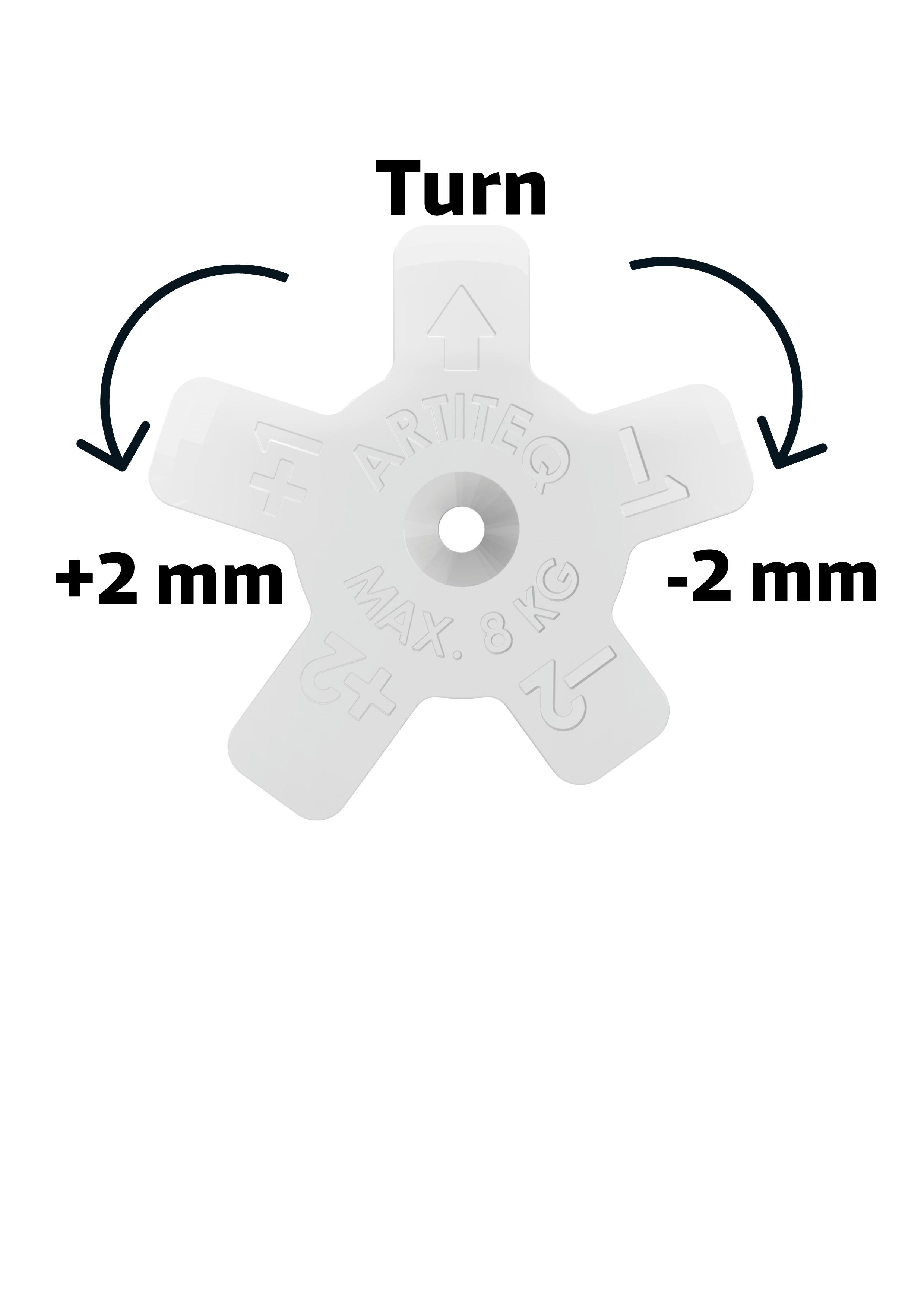 Pack 4 supports muraux pour plaques Dibond - Accessoire Cimaise Artiteq