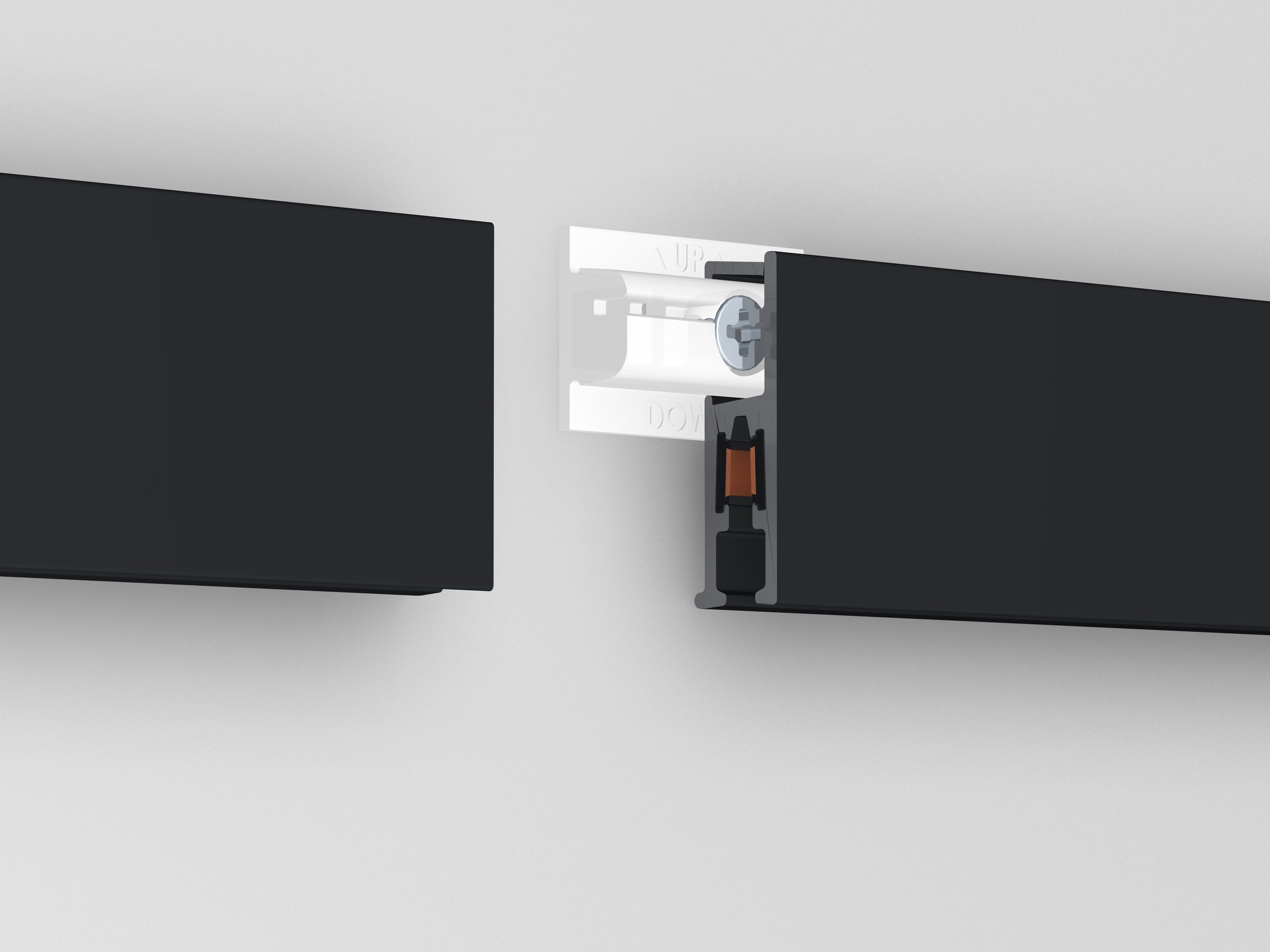 Cimaise Illume Duo Rail Noir 200 cm - Accrochage et éclairage tableau Artiteq