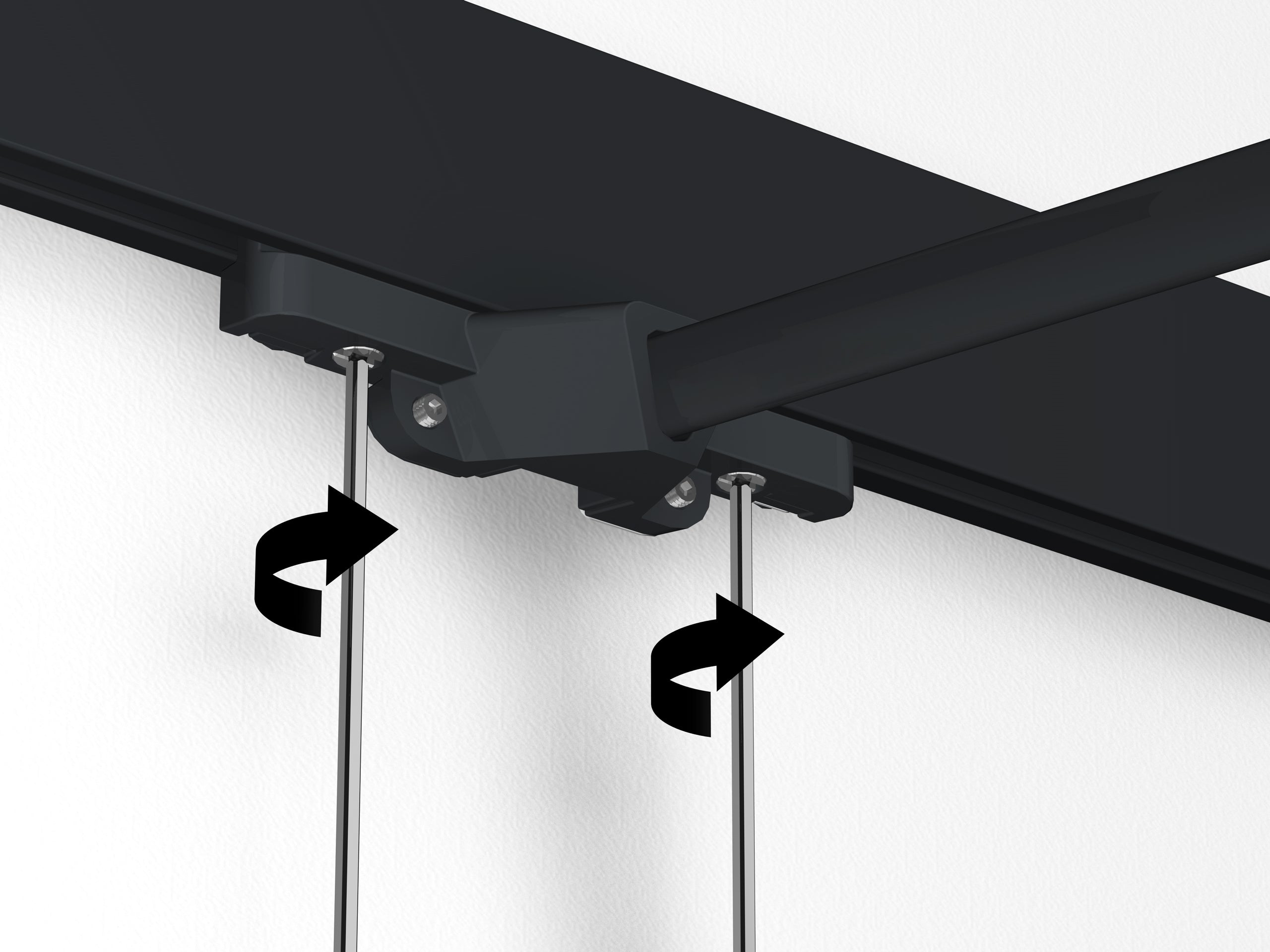 Spot sur tige 50 cm bronze Illume Duo Rail - Accrochage et éclairage tableau Artiteq