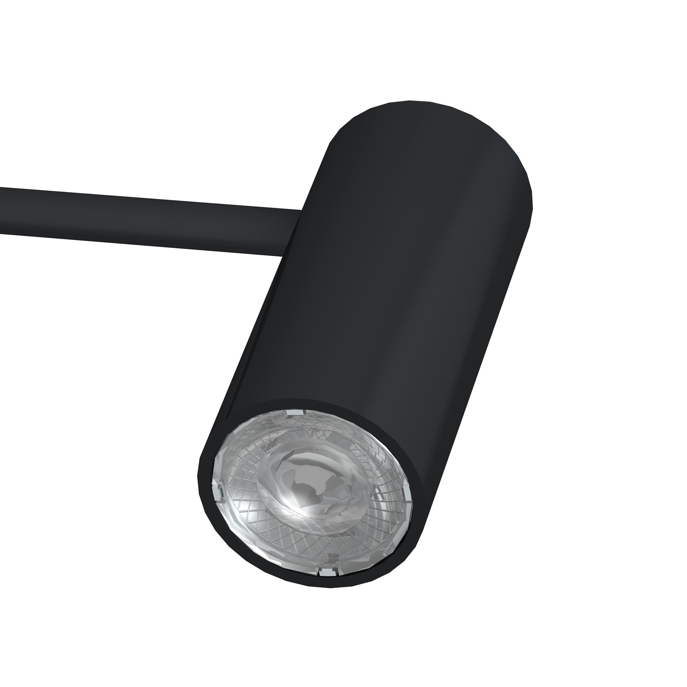 Spot sur tige 50 cm noir Illume Duo Rail - Accrochage et éclairage tableau Artiteq