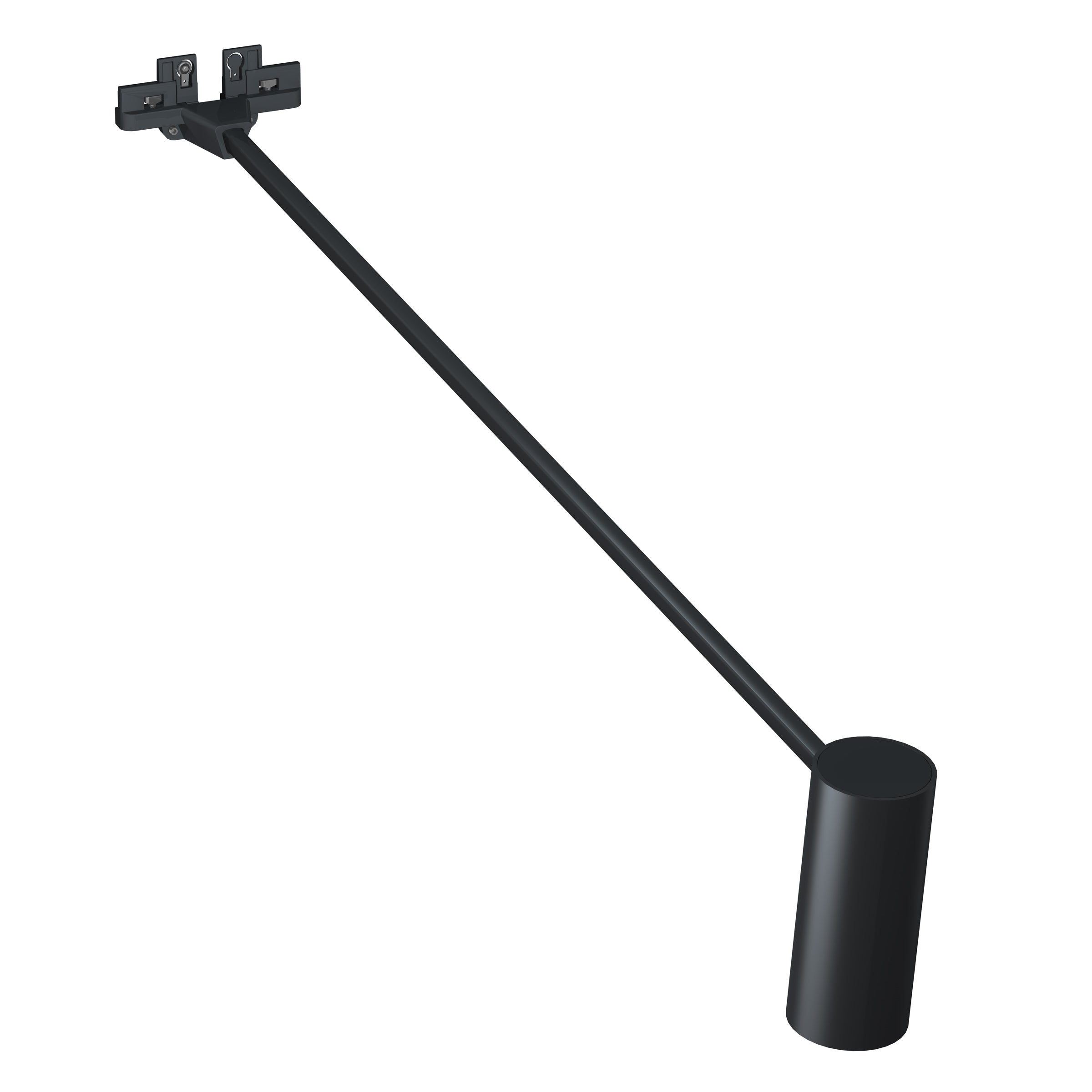 Spot sur tige 50 cm noir Illume Duo Rail - Accrochage et éclairage tableau Artiteq