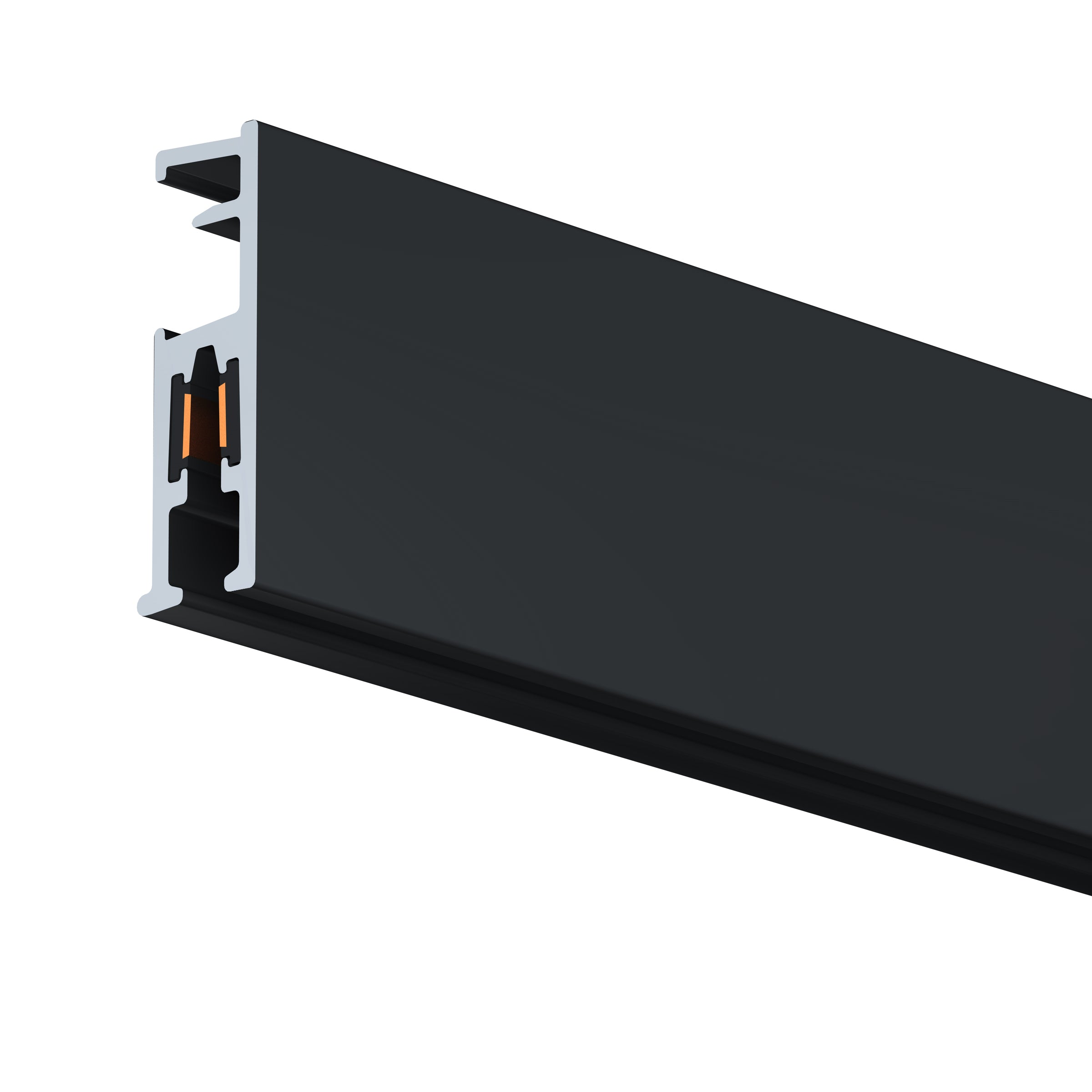 Cimaise Illume Duo Rail Noir 200 cm - Accrochage et éclairage tableau Artiteq