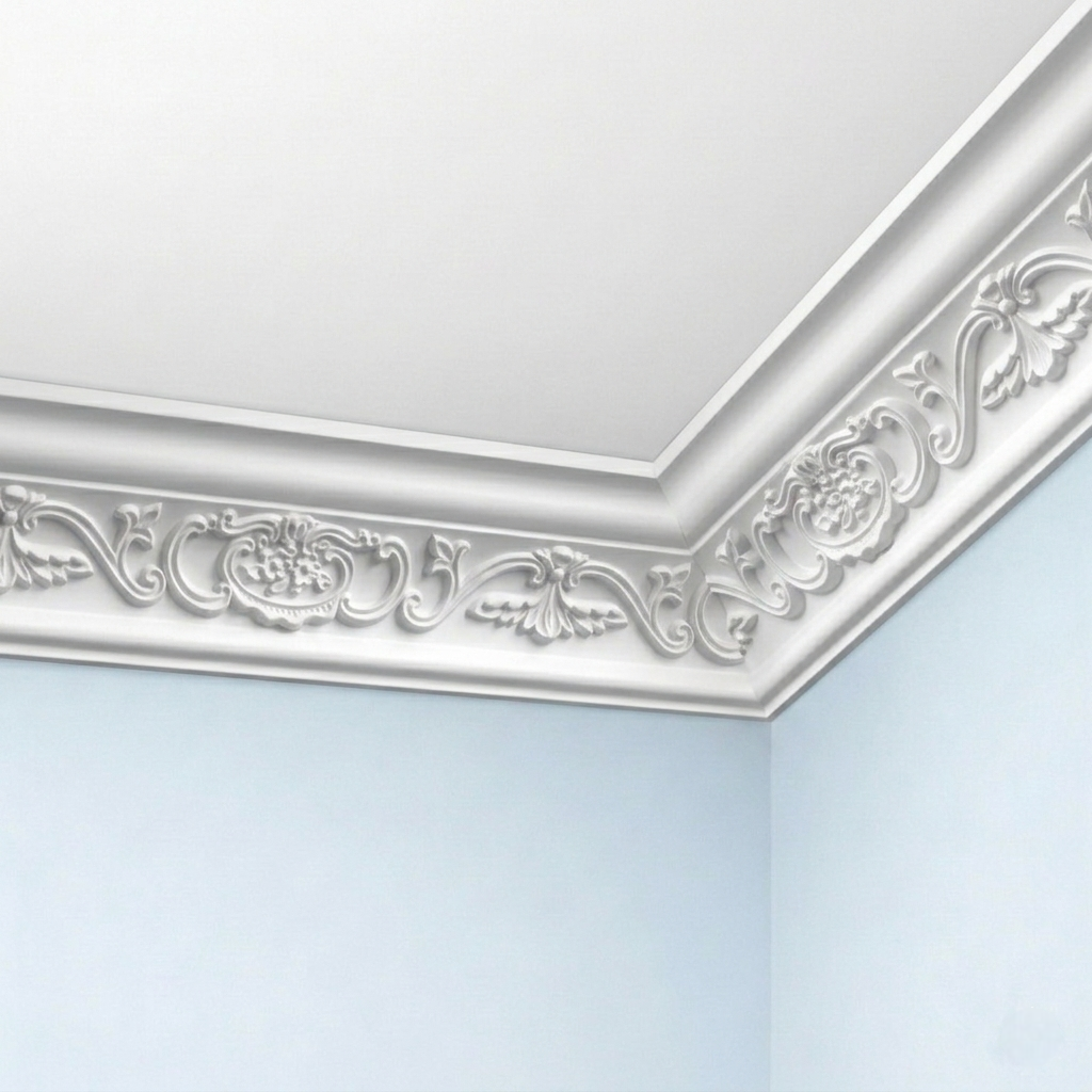corniche plafond avec motifs