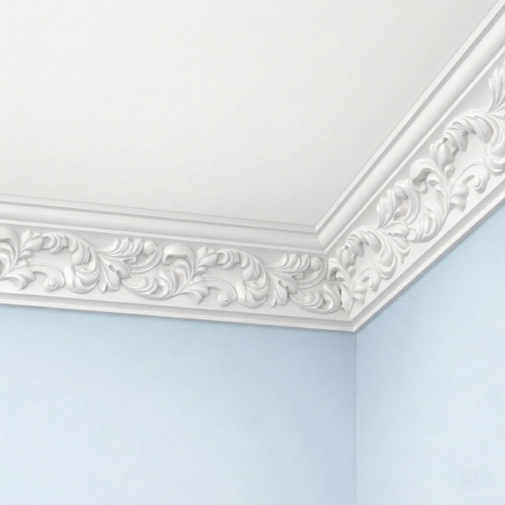 corniche plafond avec motifs