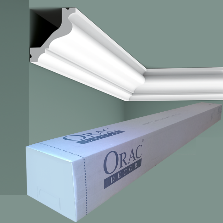 C200 Corniche plafond Orac Decor - 6,5x5,5x200cm (h x p x L) - moulure décorative polyuréthane
