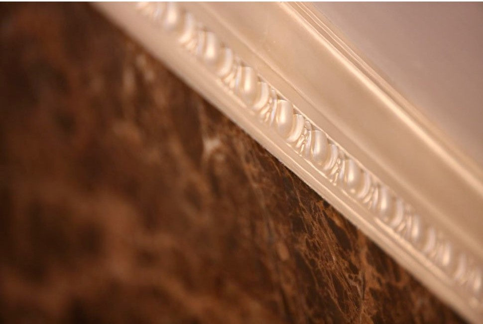 Cornisa de techo decorativa Orac C212 - 7,5 x 4 x 200 cm (alto x ancho) - moldura decorativa de poliuretano