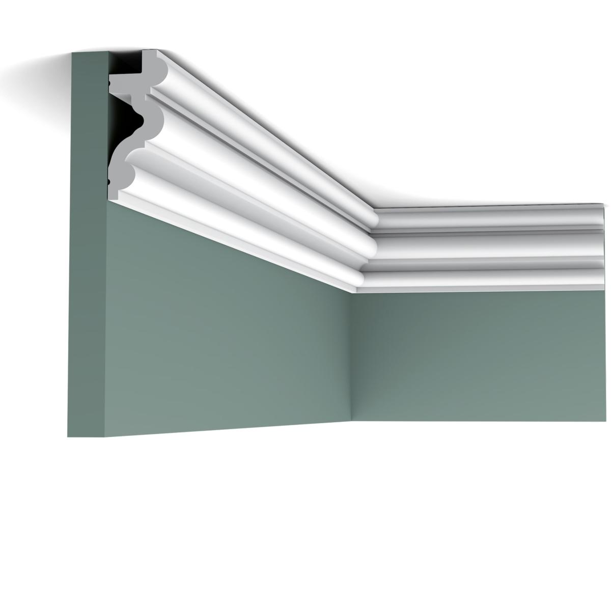 C324 AUTOIRE corniche pour éclairage indirect Orac Decor - 8,3x3,4x200cm (h x p x L) - moulure décorative polyuréthane