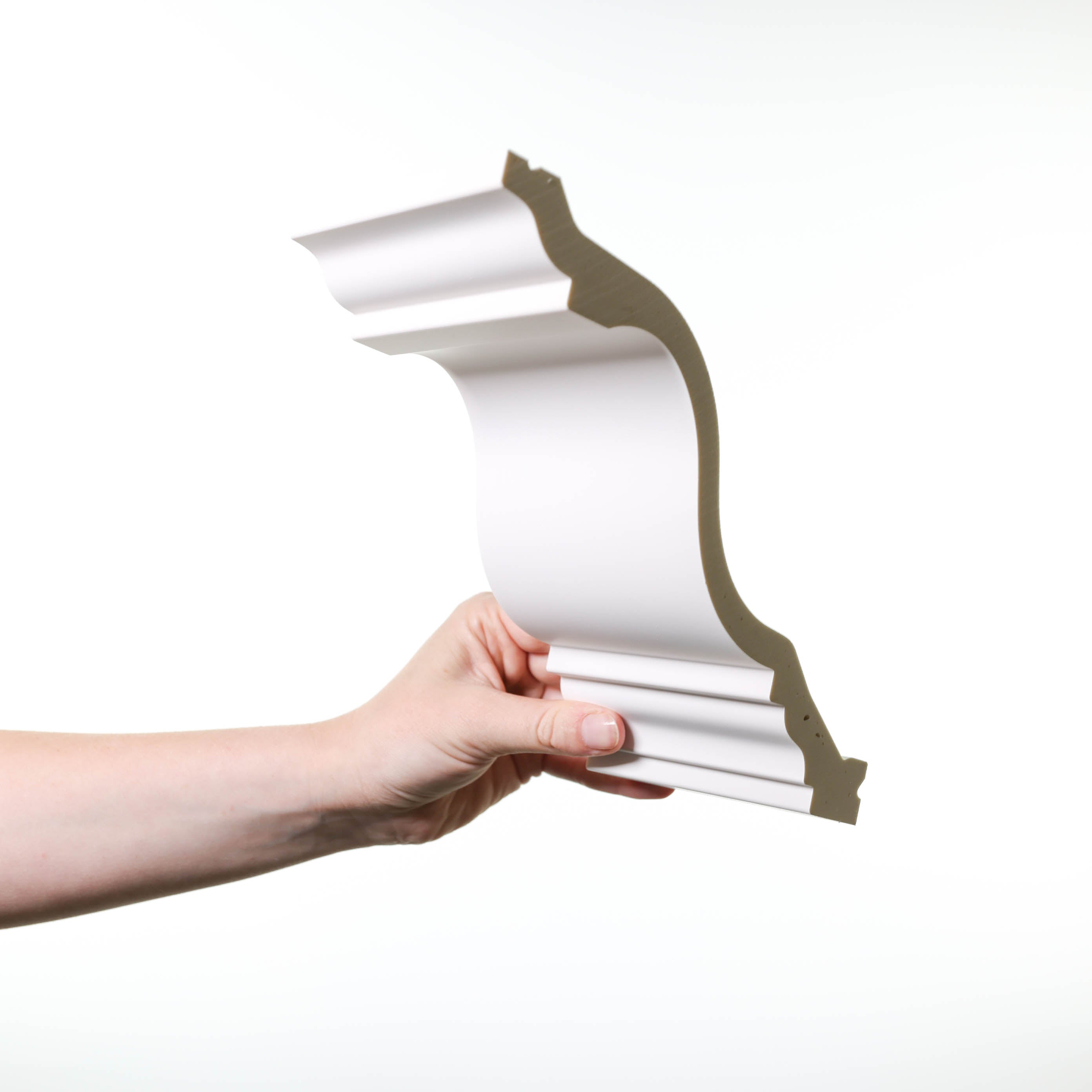 Cornisa de techo decorativa Orac C334 - 15 x 19,5 x 200 cm (alto x ancho) - moldura decorativa de poliuretano