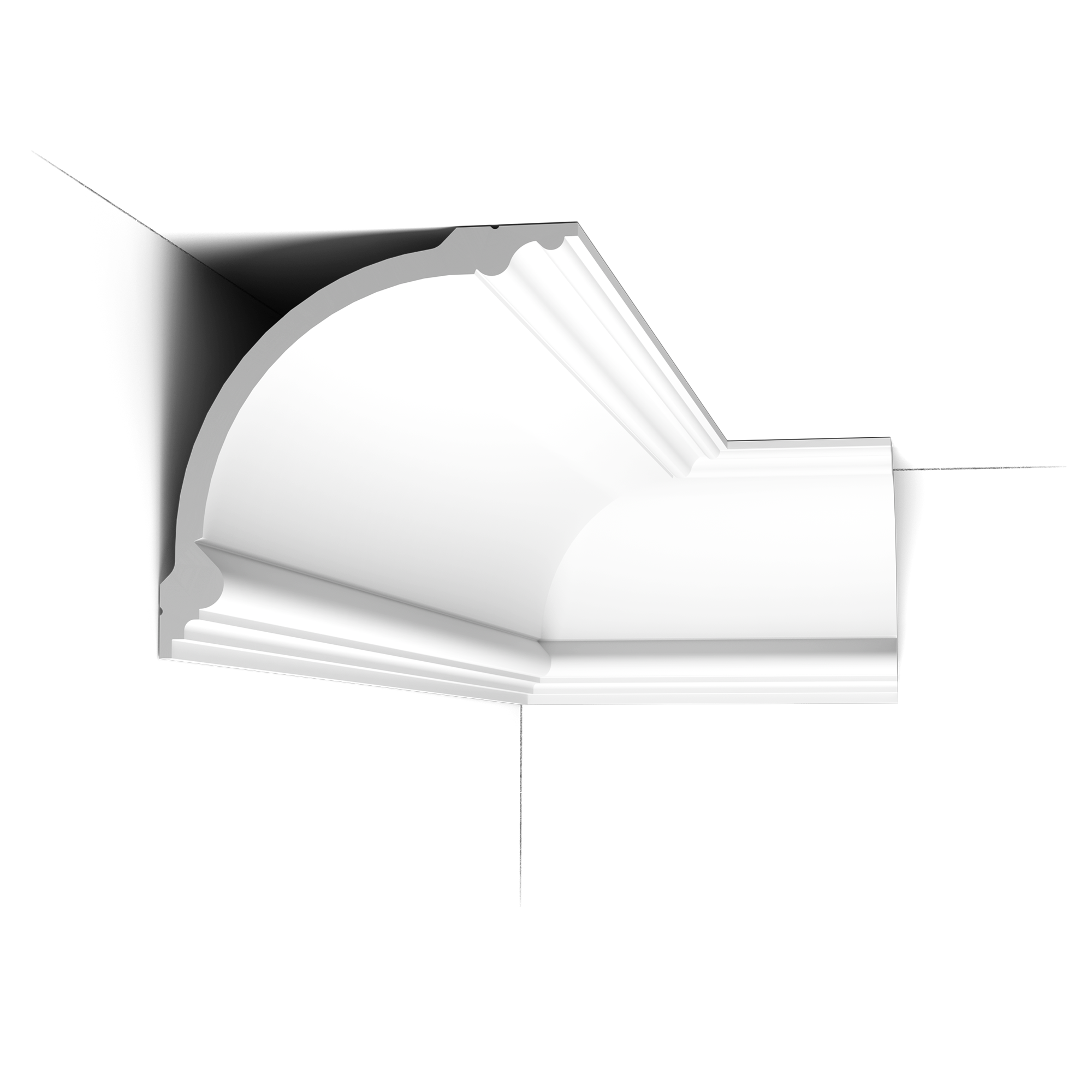 C338 Corniche plafond polyuréthane Orac Decor - 18x18x200cm (h x p x L) - moulure décorative polyuréthane