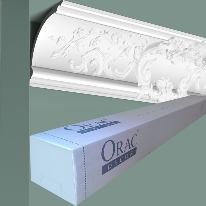 C338A Corniche plafond polyuréthane Orac Decor Luxxus - 18x18x200cm (h x p x L) - moulure décorative