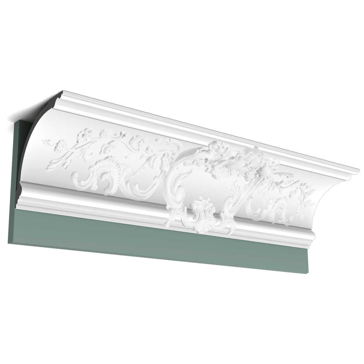 C338A Corniche plafond polyuréthane Orac Decor Luxxus - 18x18x200cm (h x p x L) - moulure décorative